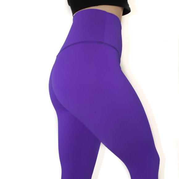 ABS2B Fitness UVA Purple Leggings ZEN High Waist Medium  NEW - Picture 1 of 4